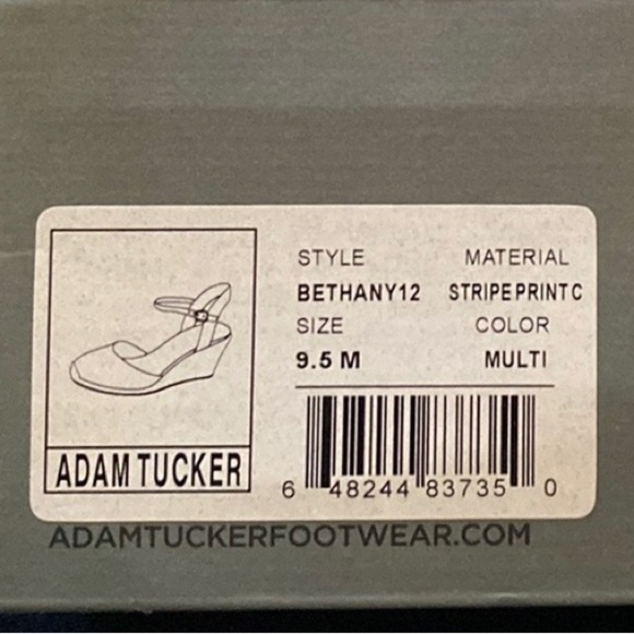 Adam Tucker multi colored espadrille size 9.5 - Picture 5 of 6